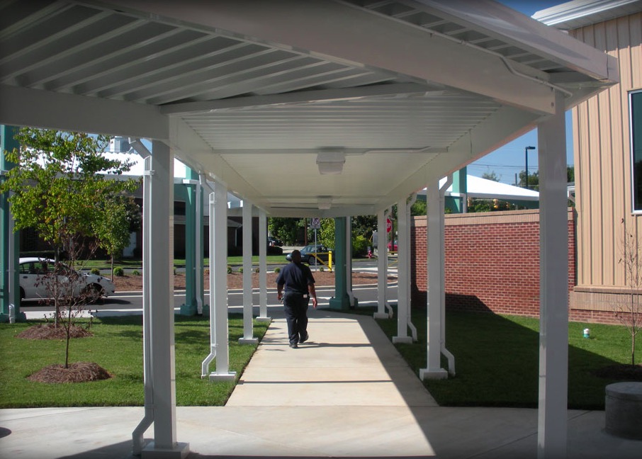 outdoor walkway carport cover